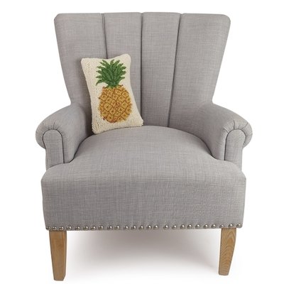 Handgeknoopt kussen met ananas - 30x20