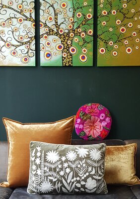 Velvet - goud 40x60