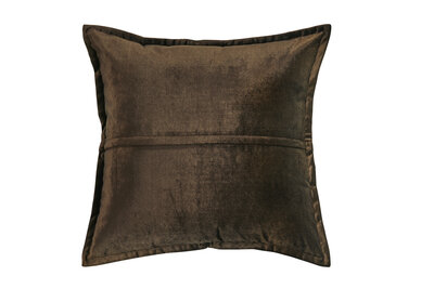 Velvet - chocolade bruin 45x45
