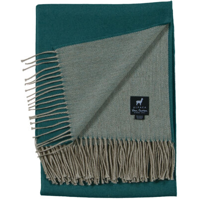 Alpaca plaid - groen 135x175cm