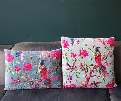Velvet paradise -Jade groen 40x60