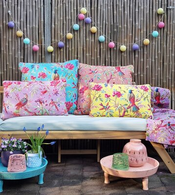 Paradise cotton 60x60 - Roze