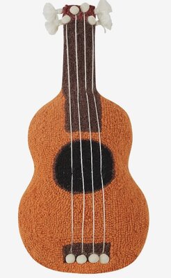 Handgeknoopt kussen Ukelele - 25x55