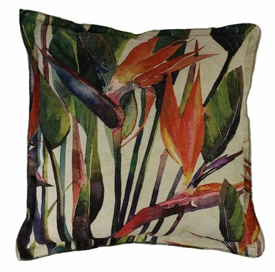 Outdoor kussen met bloemen - 58x58