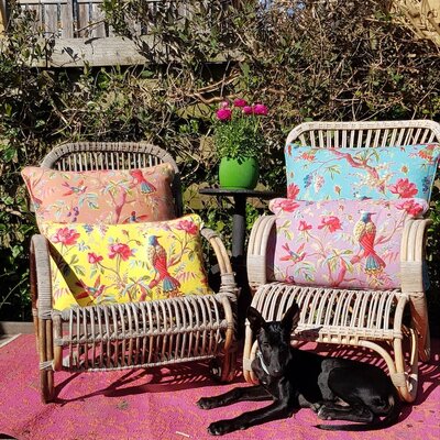 Paradise cotton 60x60 - Roze