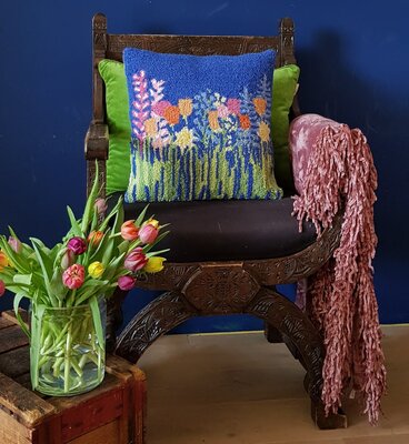 Velvet appelgroen 40x60