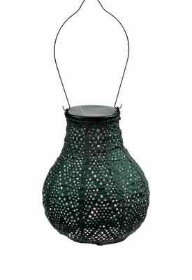 Lumiz Solar Lampion Ikat Bulb - Solar tuinverlichting - 16 cm - Groen