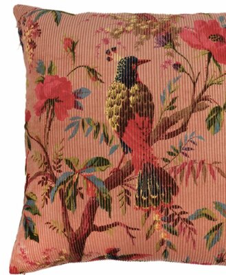 Sierkussen Paradise ribfluweel - Roze 50x50