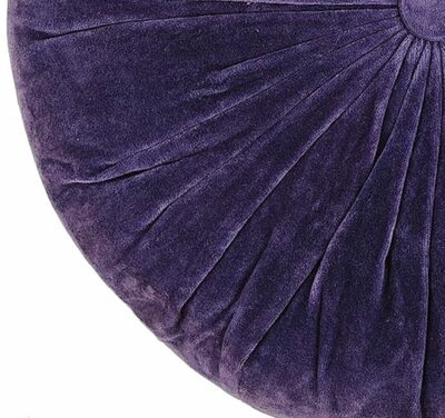 Velvet cushion round - purple