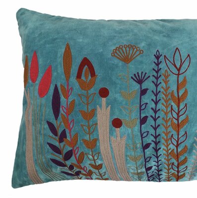 Velvet cushion with flowers Floral Queen - 40x60