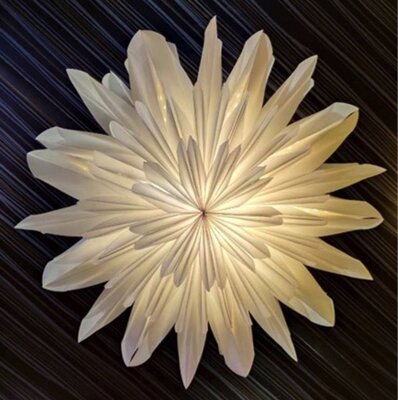 Papieren sfeerlamp met licht