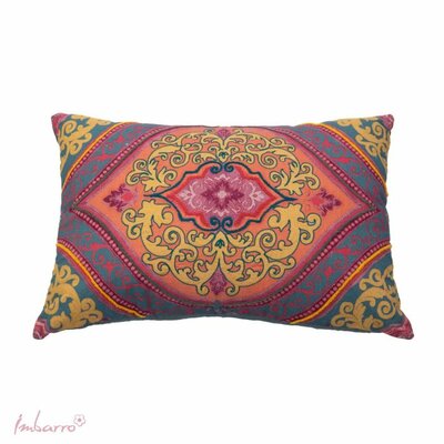 Sierkussen - Juhi - Handgeborduurd - Blauw - 40x60cm