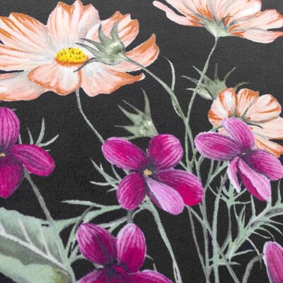 Kussenhoes – Braywick Floral – Zwart – 30x50 cm 