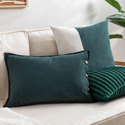 Decorative cushion – Giyla – Blue-green – 35x50 cm 