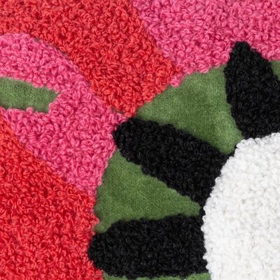 Kussenhoes – Poppy – Kaki/Roze – 50x50 cm