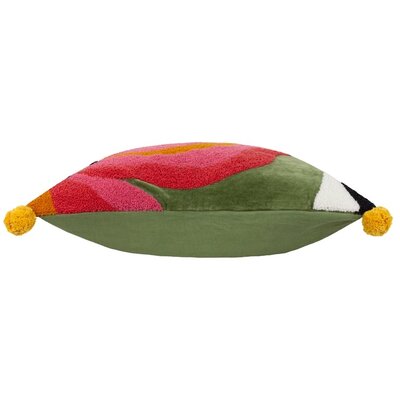 Kussenhoes – Poppy – Kaki/Roze – 50x50 cm