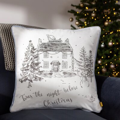 Cushion cover – Midwinter Toile – Snow – 43x43 cm