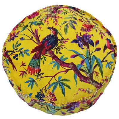 Sierkussen – Paradise Velvet Rond – Geel – 50x12 cm