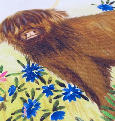 Cushion cover – Daisy Hill Agnes – Multi/Tan – 45x45 cm