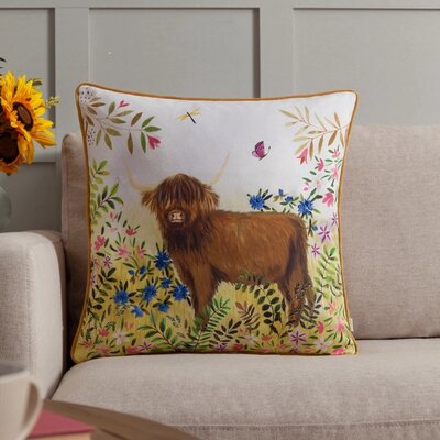 Cushion cover – Daisy Hill Agnes – Multi/Tan – 45x45 cm