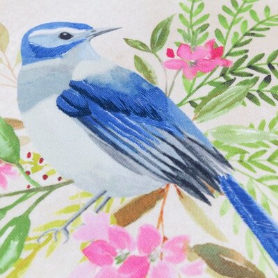 Cushion cover – Daisy Hill Bluebird  – Multi/Pink – 45x45 cm