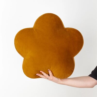 Sierkussen – Flower Velvet – Omkeerbaar – Ginger – 45x45 cm