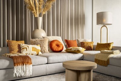 Bauke – 30x50 cm – Warm & stylish leaf design 