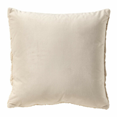 Zion – Sierkussen 45x45 cm – Tofu – Beige 