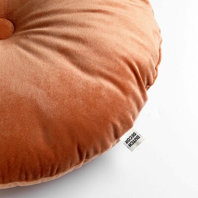 Olly – Ø40 cm – Round velvet cushion – Muted Clay 