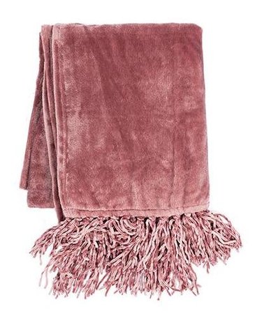 Plaid Micro flanel - Russet oud roze 220x240