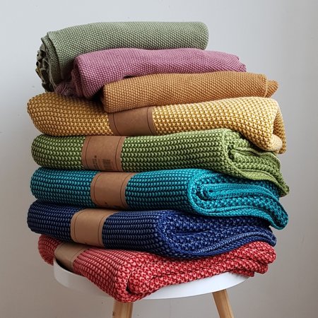Stonewashed plaid - Koraalrood