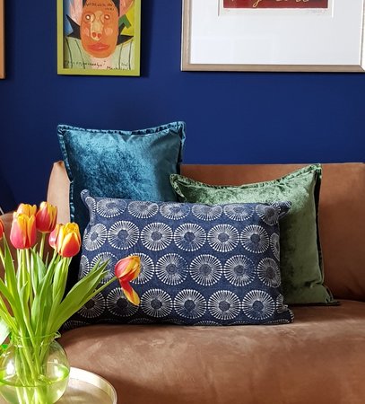 Velvet - mosgroen 60x60