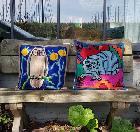Kussen Poes 45x45