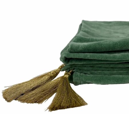 Velvet groen plaid 125x150