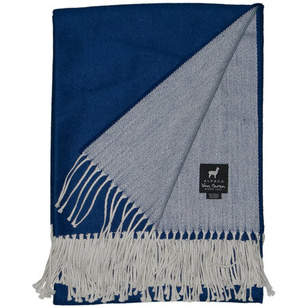 Alpaca plaid - blauw 135x175cm