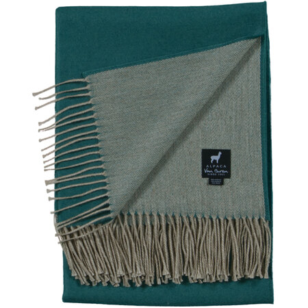 Alpaca plaid - groen 135x175cm