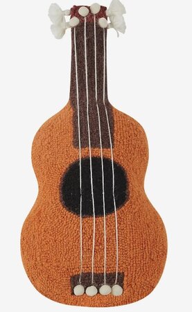 Handgeknoopt kussen Ukelele - 25x55
