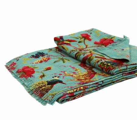 Paradise plaid Turquoise 130x170