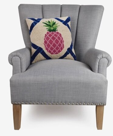 Hook pillow pink pineapple 40x40