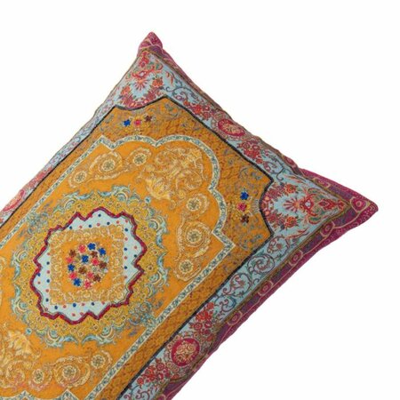 Sierkussen - Vidya - Handgeborduurd - Roze - 40x60cm