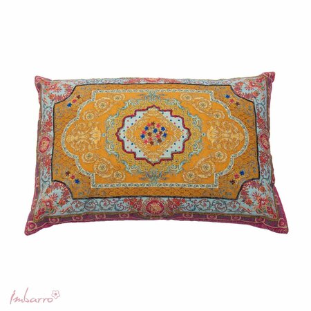 Sierkussen - Vidya - Handgeborduurd - Roze - 40x60cm
