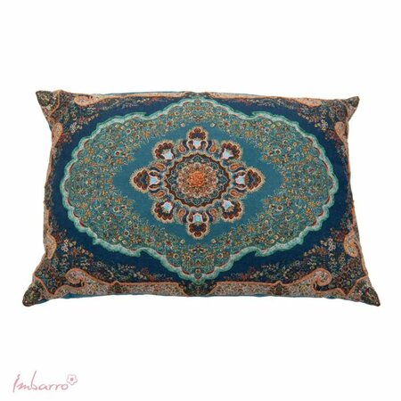 Sierkussen - Zinta - Handgeborduurd - Blauw - 40x60cm