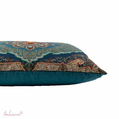 Sierkussen - Zinta - Handgeborduurd - Blauw - 40x60cm