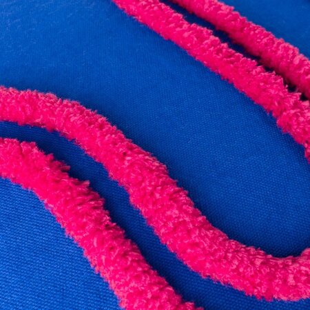  Cushion cover – Archie Tufted – Cobalt/Pink – 45x45 cm 