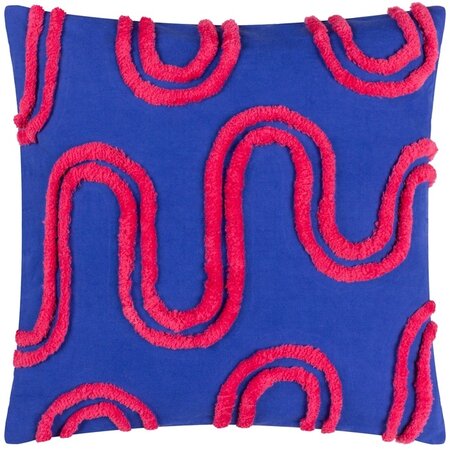  Cushion cover – Archie Tufted – Cobalt/Pink – 45x45 cm 