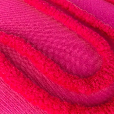 Cushion cover – Archie Tufted – Pink/red – 45x45 cm 