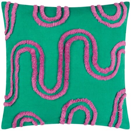 Cushion cover – Archie Tufted – Turquoise/Purple – 45x45 cm 