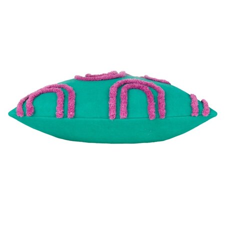 Cushion cover – Archie Tufted – Turquoise/Purple – 45x45 cm 