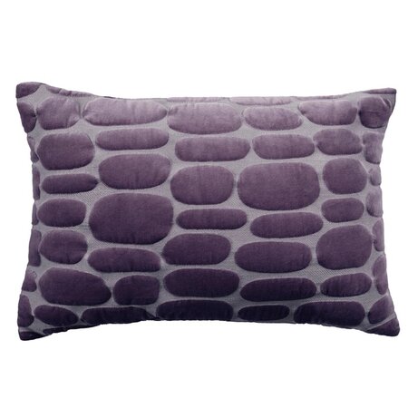 Decorative cushion cover – Boulder Embroidered – Plum – 40x60 cm 