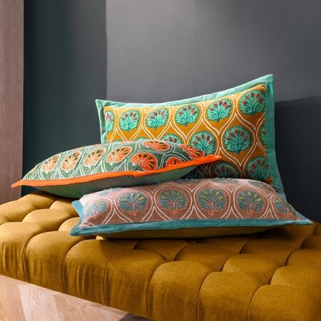 Cushion  – Casa – Ochre/Navy – 30x60 cm